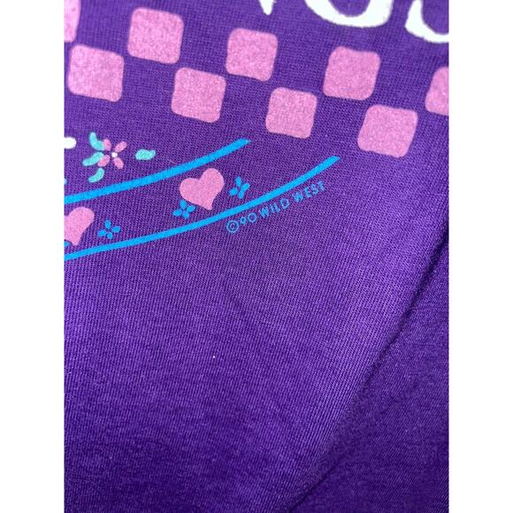 Vintage Eureka Springs Shirt Teddy Bear AR Purple Graphic Tee VTG 1990s 90s L - Picture 6 of 12